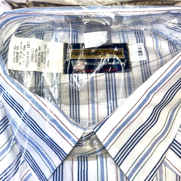 PanHandled Slim | 3 SHIRT BUNDLE: Pearl Snap Extra Long Hem Tail Size 18.5 - Picture 14 of 15